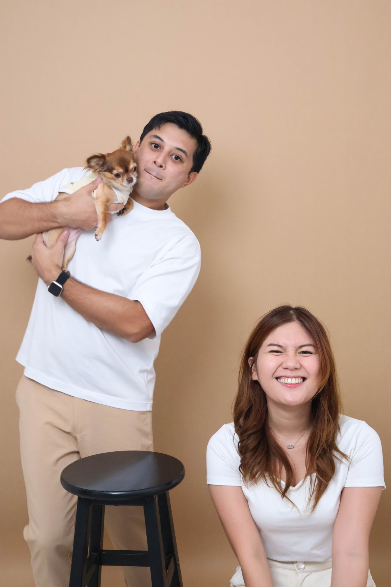 Yuni, her husband, and Kuma